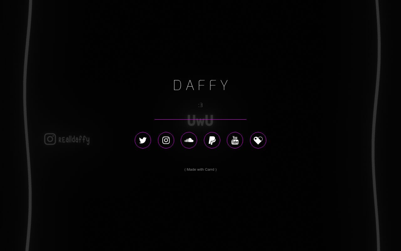 Carrd profile picture for @daffy